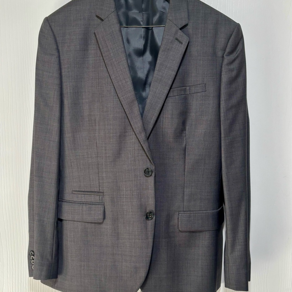 Express Photographer Line Gray Men's 3 Piece Suit